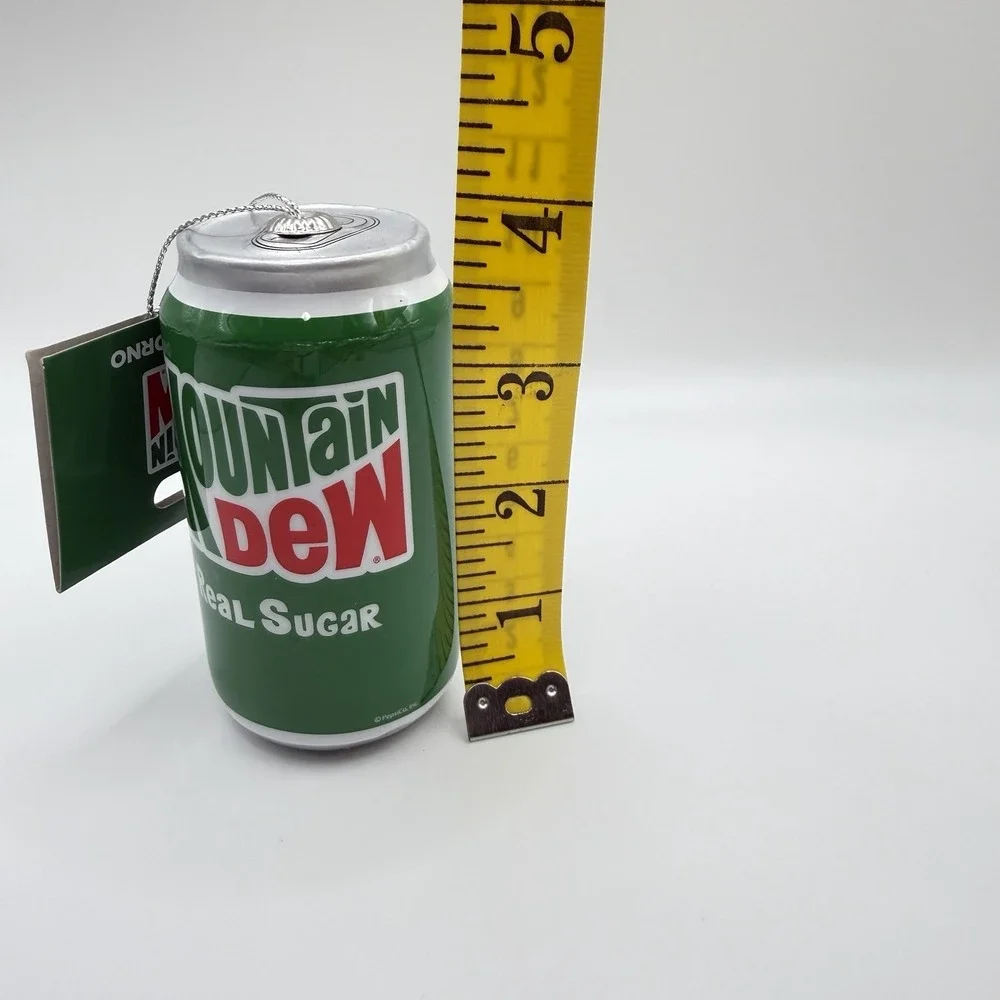 NEW Mountain Dew Real Sugar‎ Holiday Decoupage Ornament By Ruz, 4 Inches Tall